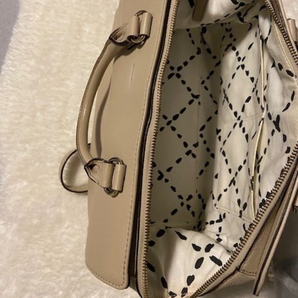 Kate Spade Medium Size Beige Crossbody Purse With Handles - Picture 3 of 11